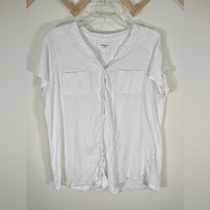 Ruff Hewn White Button Shortsleeve